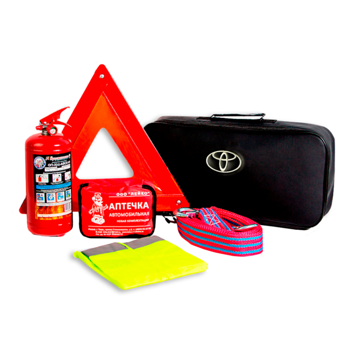 Автонабор Автомобильный набор с вышивкой Toyota (белая)