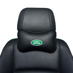 Подушка под шею черная с вышивкой 